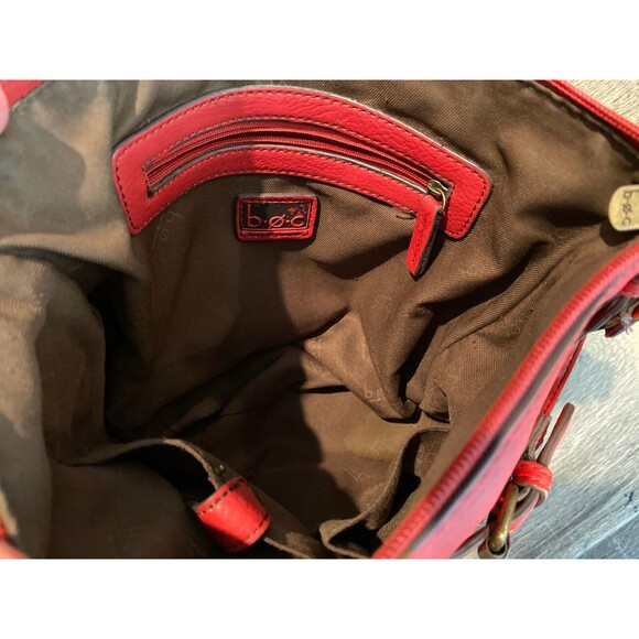 BOC Born Red Summer Faux Leather Shoulder Bag Crossbody Purse Adjustable Straps - Picture 6 of 8